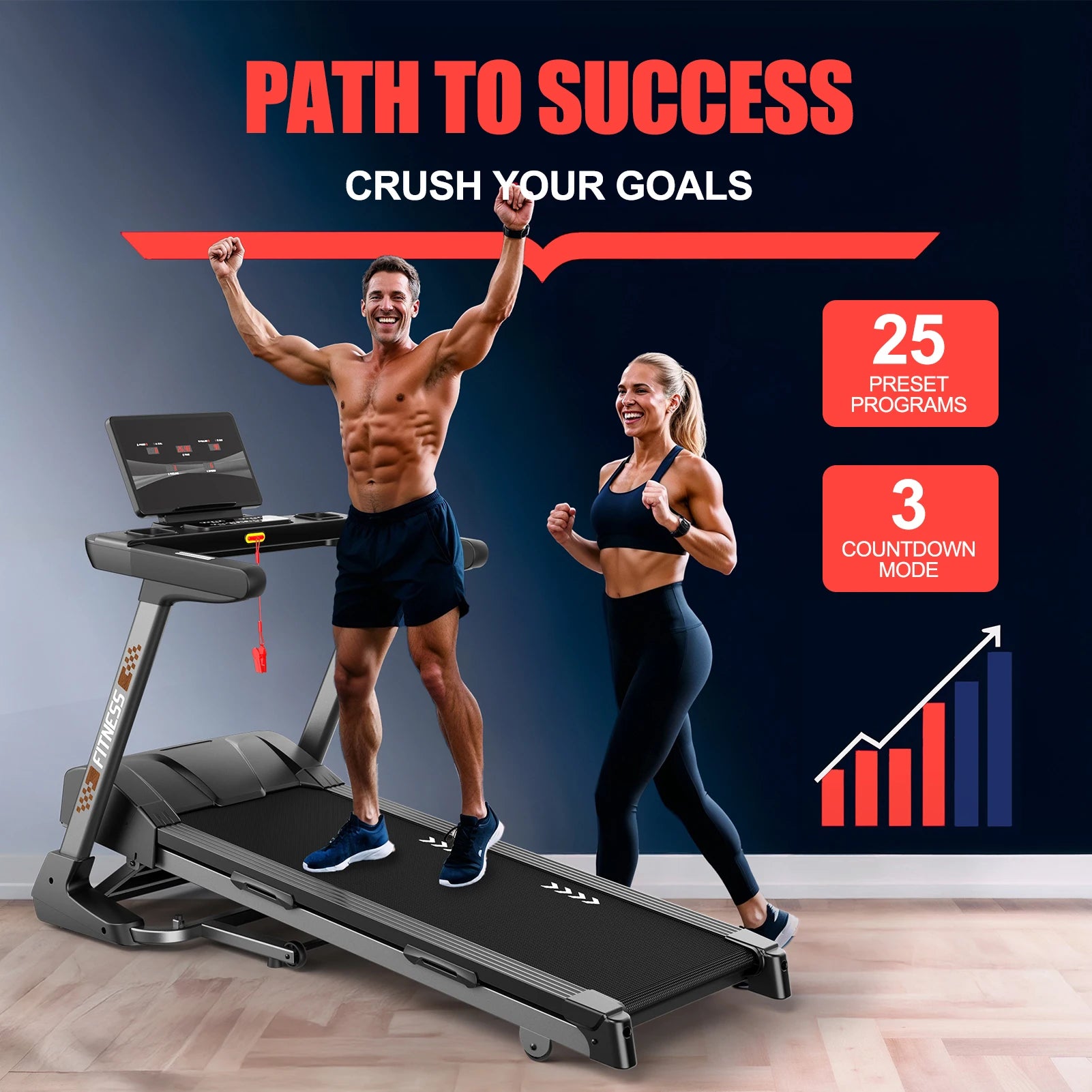 Tapis de Course Pliable 18 Niveaux