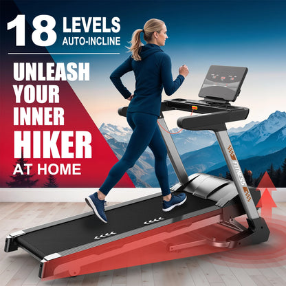 Tapis de Course Pliable 18 Niveaux